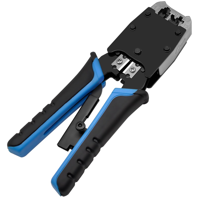 CNCOB Cable Crimper,Modular Crimping TOOl,For Cuts,strips,and Crimps 2 Type Of Plugs In,Dual-use multi-function, 8P/6P