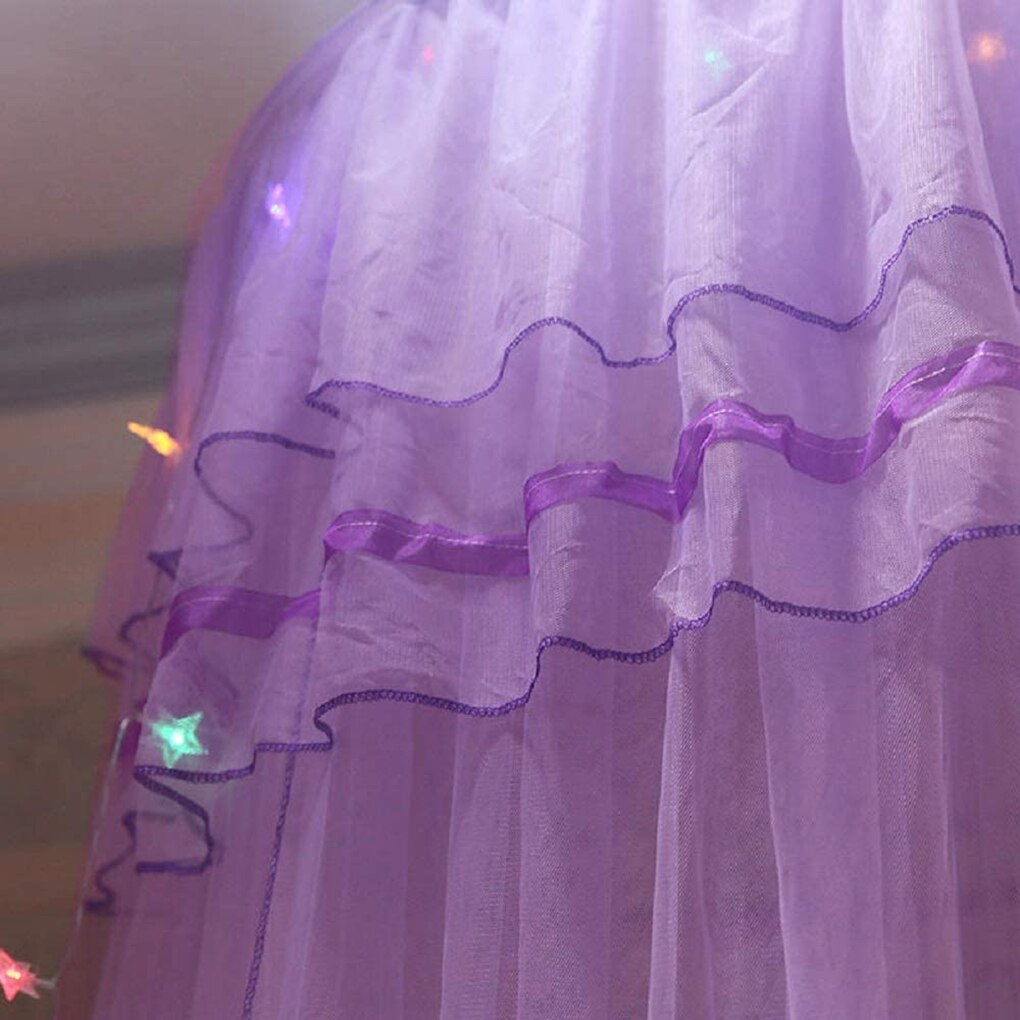 Mosquito Net Dome Bed Net Polyester Portable Bed Curtain Ceiling Children Bedding Net Cover Home Decoration Princess Summer