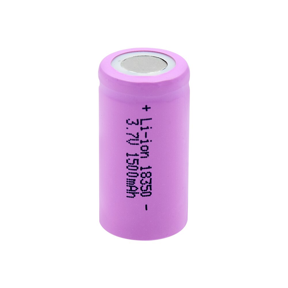 1/2/4/6/8/10 Uds 18350 de de 3,7 V 1500mAh baterías de Li-ion recargable 18350 batería de litio Max 10A para las linternas: 1 Piece