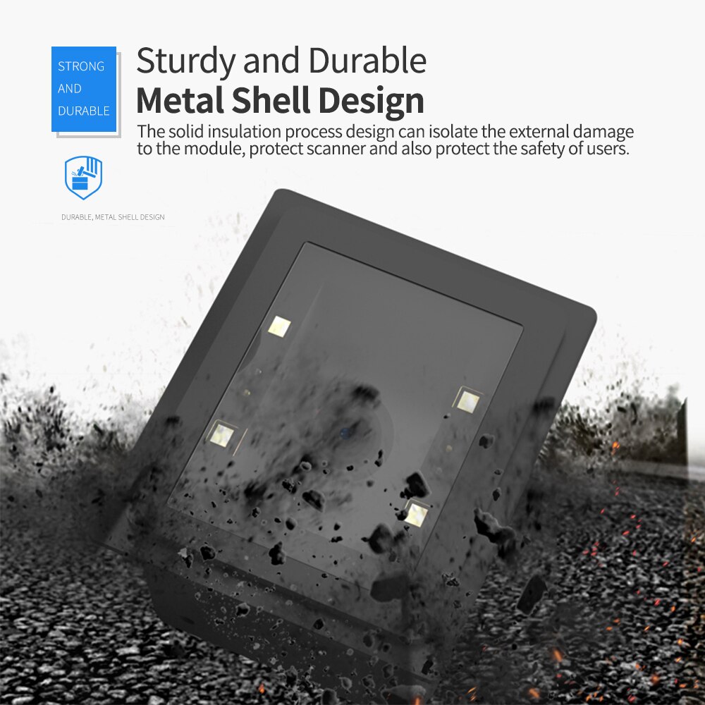 Aibecy-escáner de código de barras integrado, autoinducción, módulo Lector de código de barras 1D/2D/QR, conexión USB, soporte de Control de comando