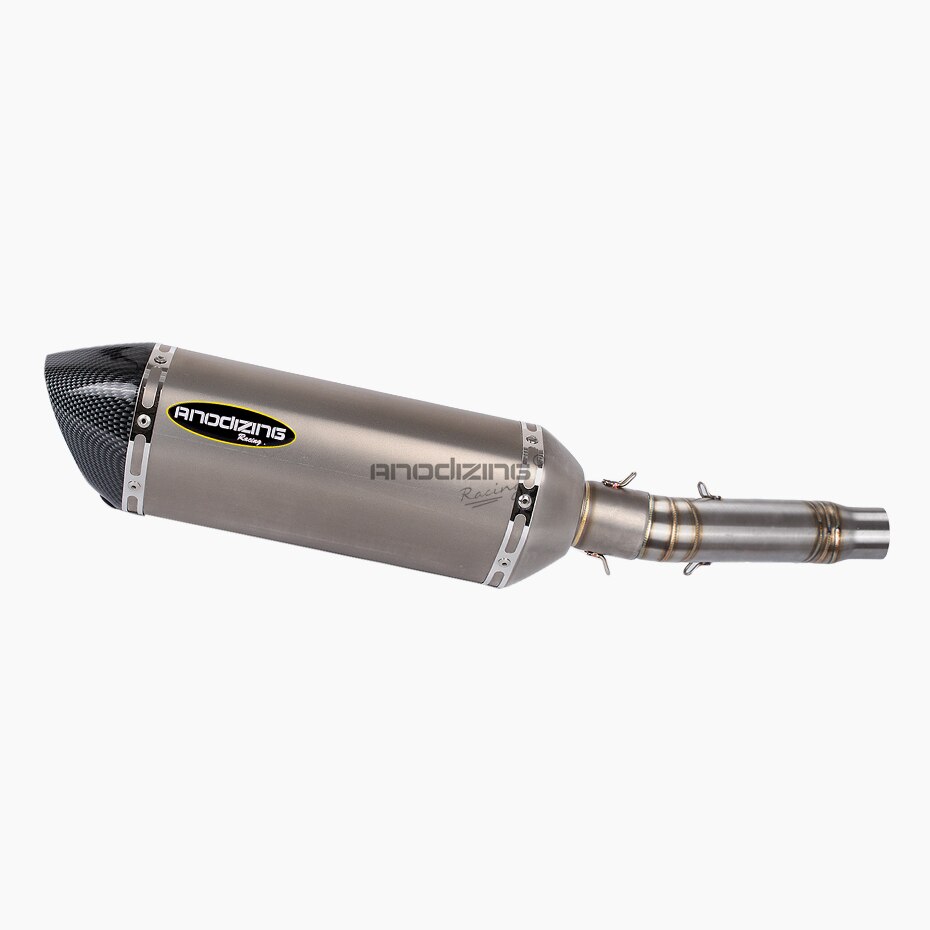 Motorfiets Uitlaatsysteem Slip Op Midden Pijp Link Uitlaat Voor Honda CB300F CBR300R CBR300 Slip-On met Uitlaat: 123-1