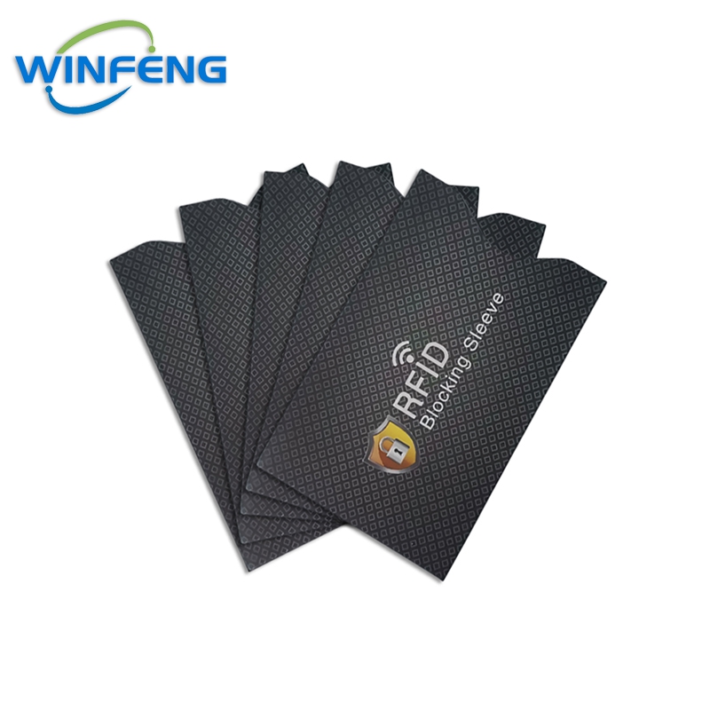 10Pcs Anti-Scan Karte Ärmeln Kredit NFC RFID Blocking Karte Schutz Anti-magnetische Aluminium Folie Tragbare Bank karte Halter: Kastanien
