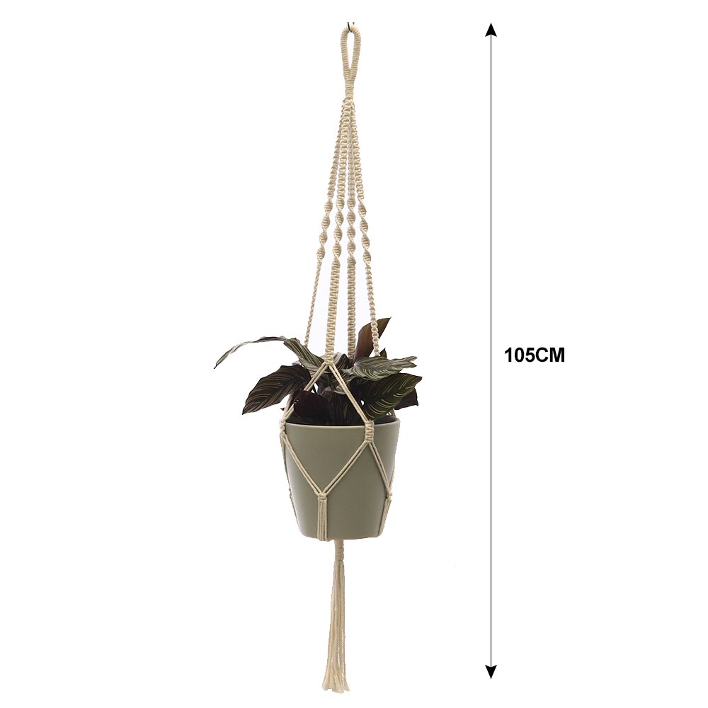 100% handmade macrame plant hanger flower /pot hanger for wall decoration countyard garden: 19