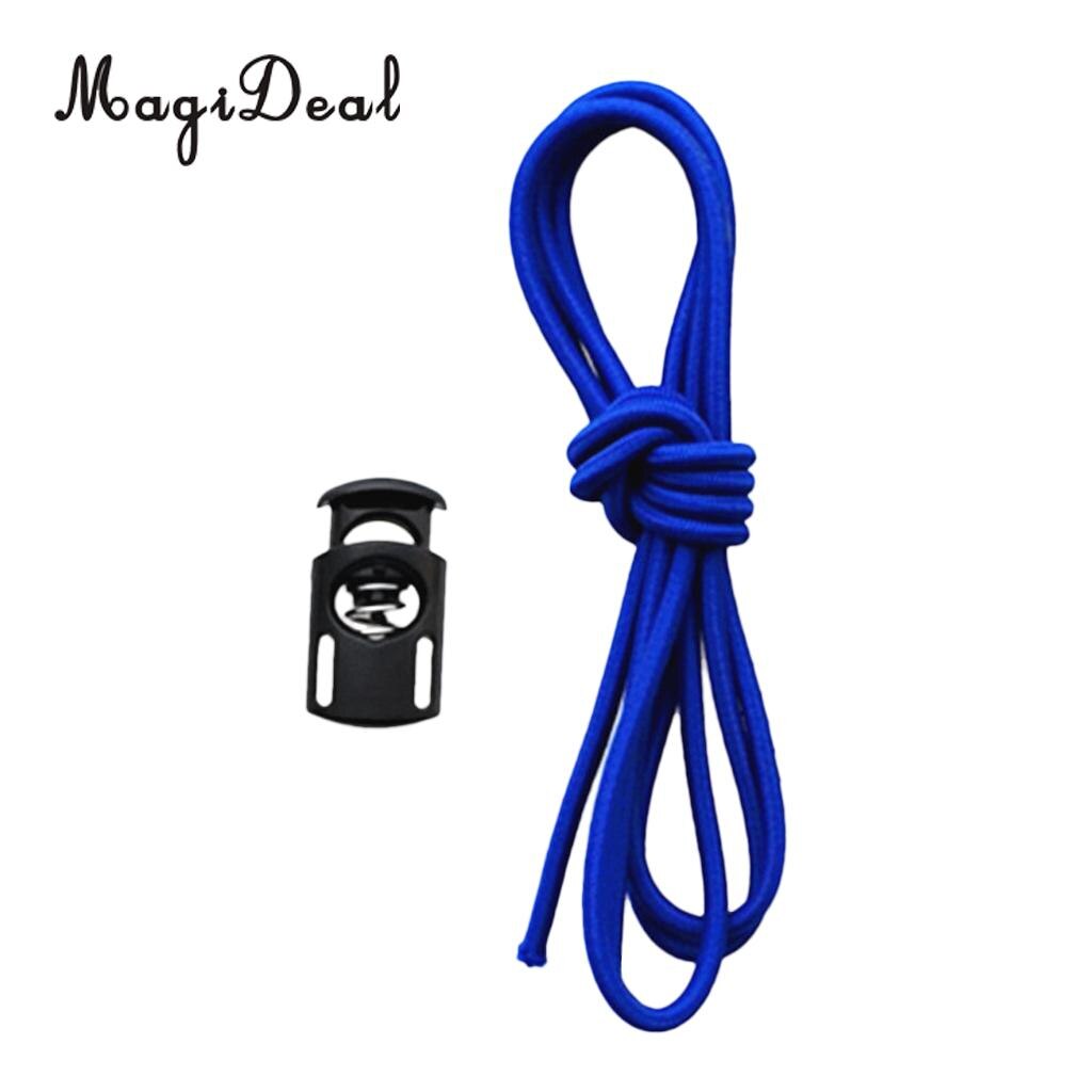 Magideal Vervanging 45 "Elastische Band Bungee Shock Touw & Cord Lock Stopper Universal Past Zwembril & Scuba Dive masker: Blue