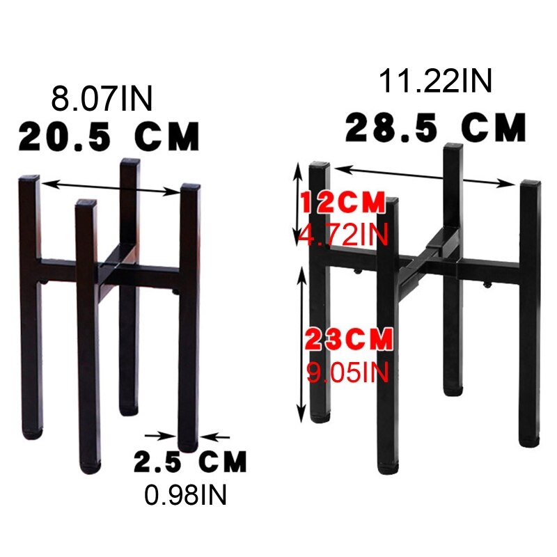 Metal Telescopic Plant Stand Floor-standing Flower Stand Flowerpot Potted Plant Bonsai Holder Indoor Outdoor Decorations Support