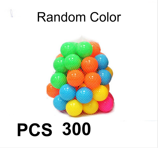 Bola de agua colorida para piscina, juguete ecológico de plástico suave para piscina de agua, ola de mar, juguetes de mina para carpa para bebé: AZ060-300PCS
