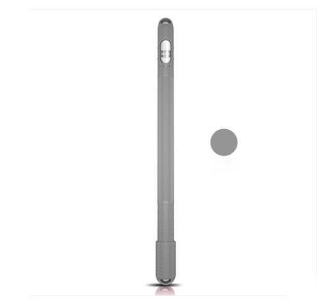 Colorida funda de silicona suave Compatible con Apple Pencil 2/1 Compatible con iPad Tablet Touch Pen Stylus funda protectora: For Pencil 1 Gray