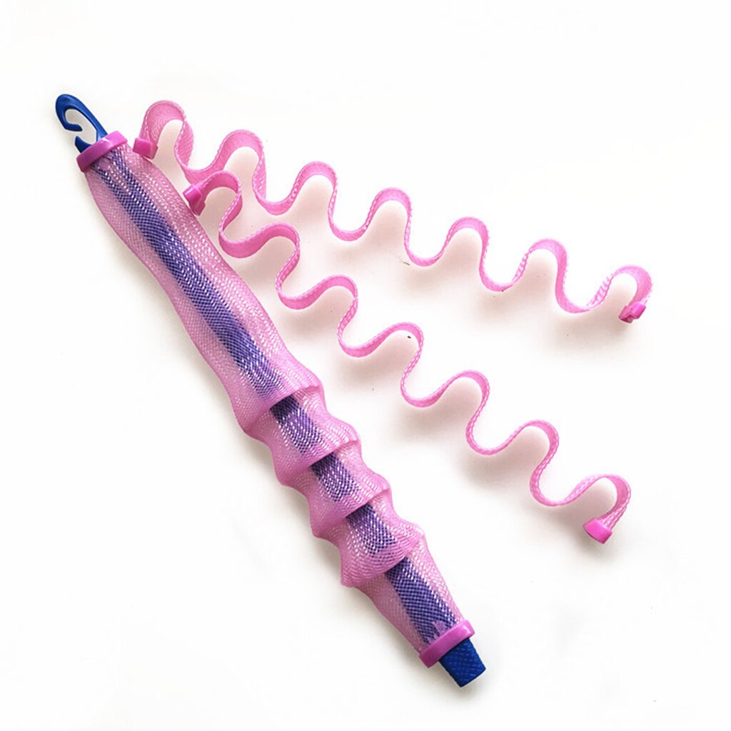 12 pz Capelli Lunghi Bigodini messa in piega kit con Ganci A Spirale Boccoli per le Donne Della Ragazza Aste perm messa in piega Ondulato Rulli no di calore