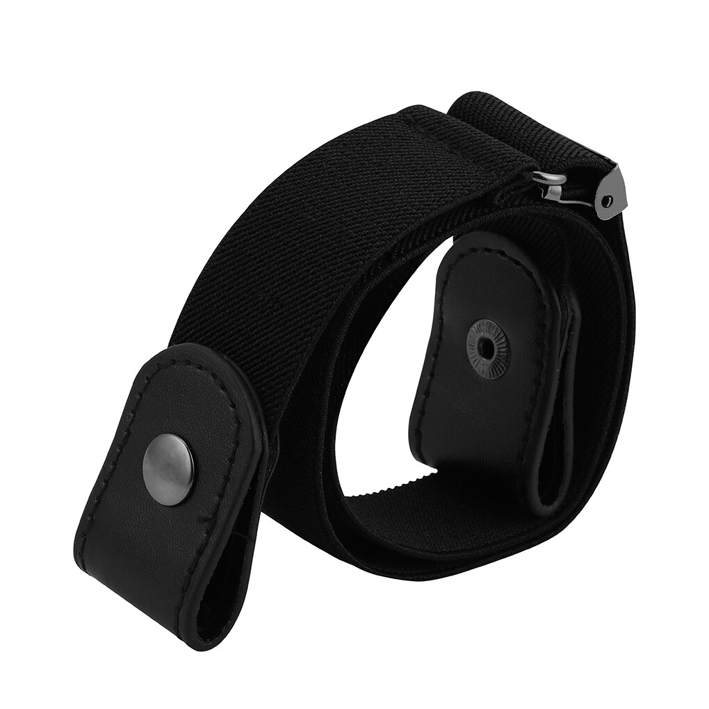 Kvinder og #39 ;s punk stil uden spænde bælte dame jeans kjole bælte slim sports elastik uden spænde bælte