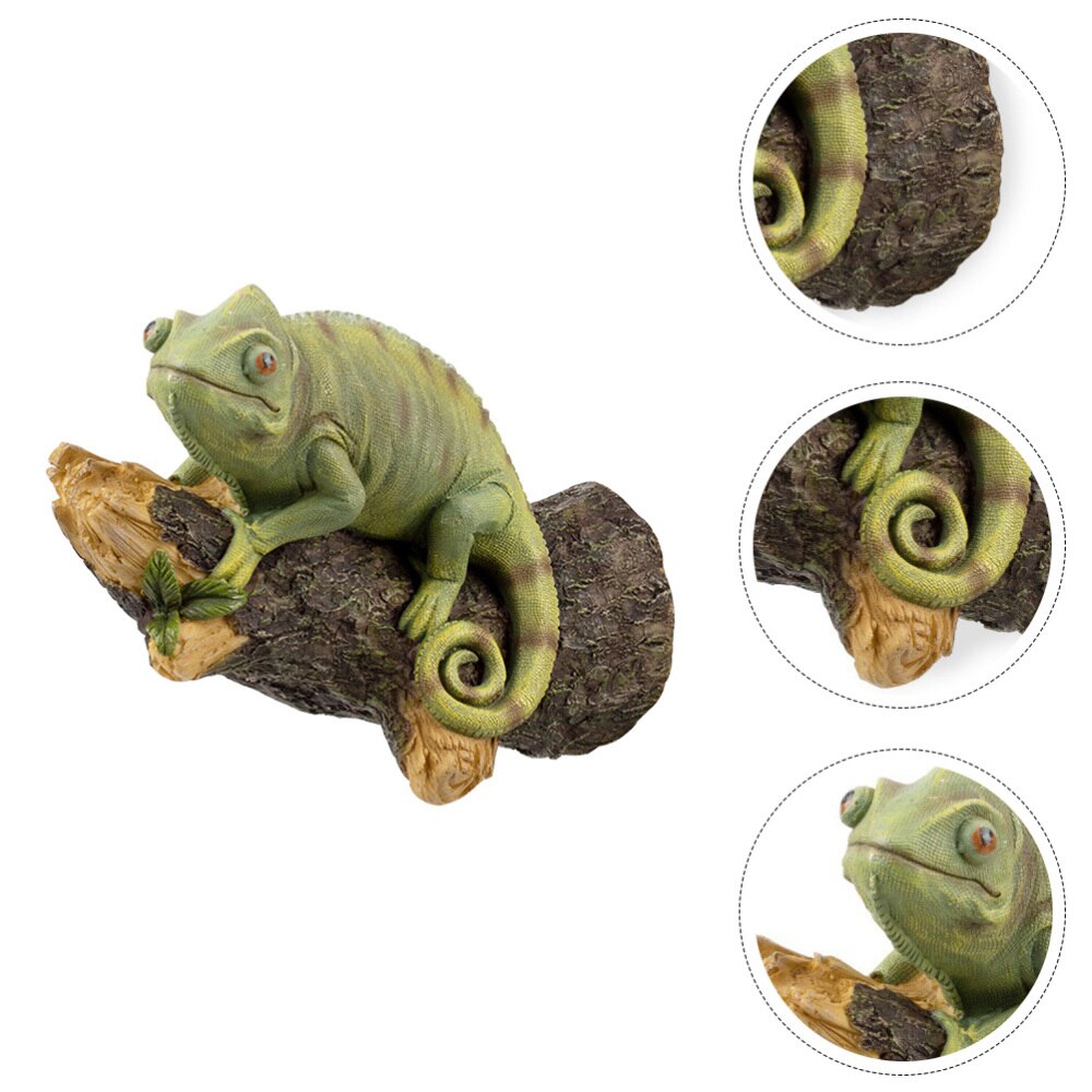 Realistic Lizard Decoration Artificial Reptile Lizard Model Garden Decoration: Default Title