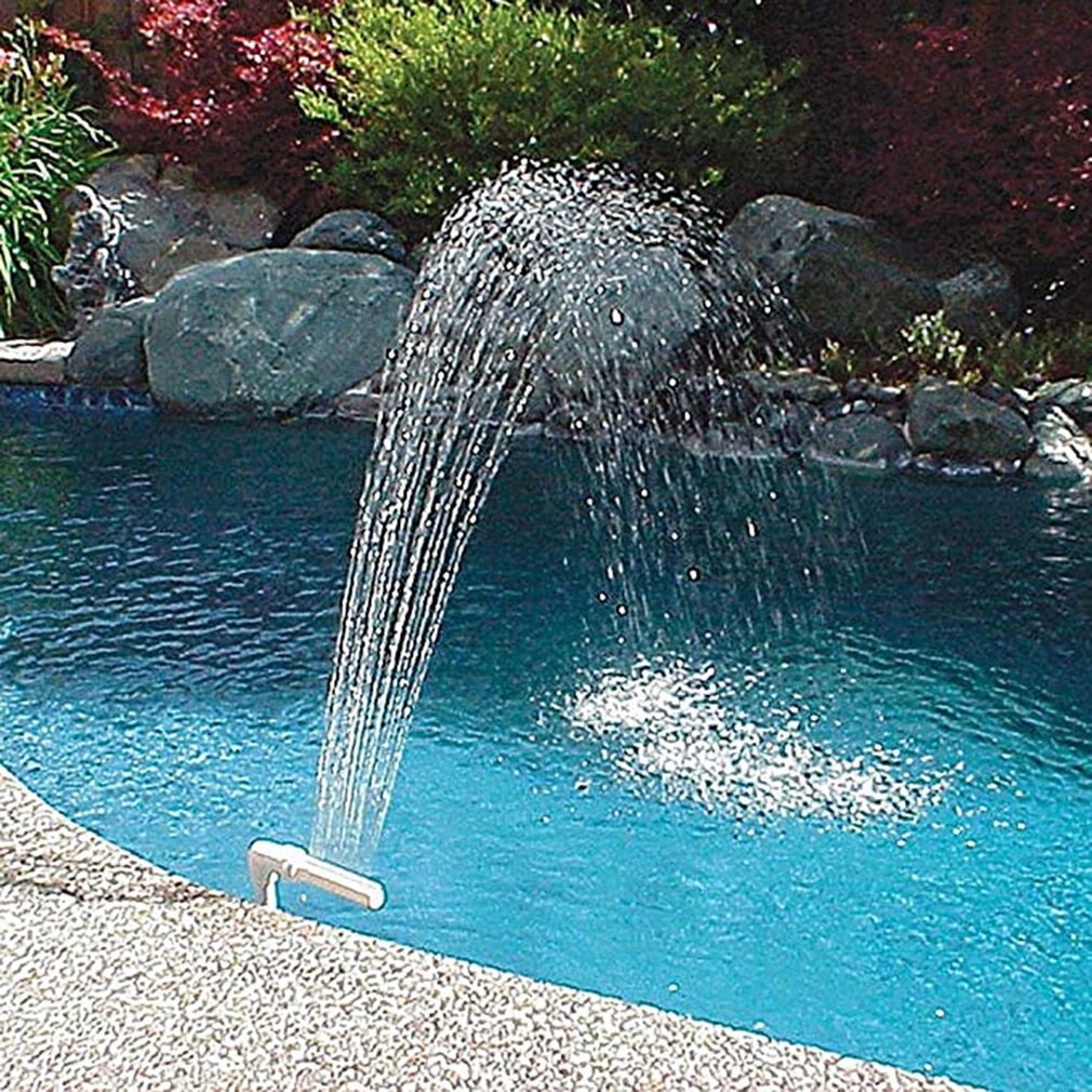 Fontana Per Piscina, Accessori Per Piscina A Doppio Getto Per Piscina Fuori Terrainterrata Fontana Per Piscina Regolabile 2 In 1 Per Piscina Fuori Terra Irrigazione Per Giardino Esterno 87585586