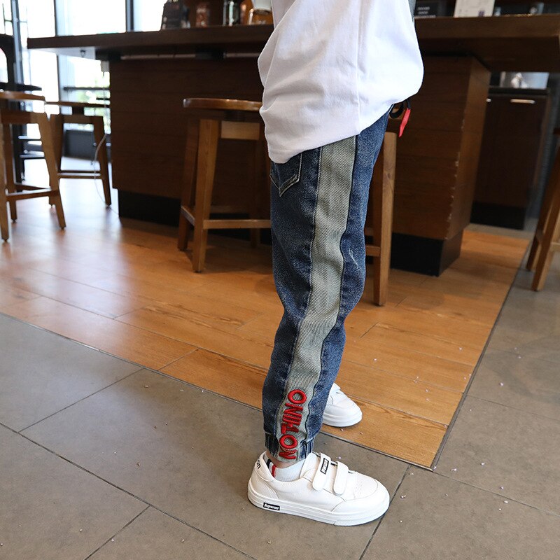 Capretti dei Pantaloni Delle Ragazze Del Bambino Del Bambino Dei Ragazzi Dei Jeans Dei Bambini di Spessore Dei Jeans per I Ragazzi Dei Jeans Dei Capretti del Ragazzo Casual Del Denim Dei Pantaloni Del Bambino Abbigliamento Per Bambini 5-14Y