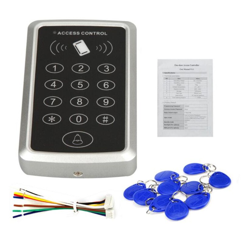 125KHz RFID Access Control Keypad EM Card Reader F... – Grandado