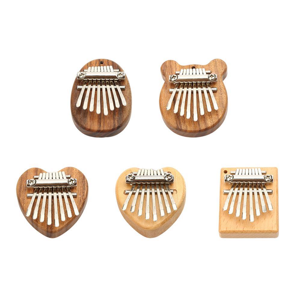 8 Key Mini Kalimba Thumb Piano Wood Exquisite Finger Thumb Piano Marimba Musical Instrument Accessory Year