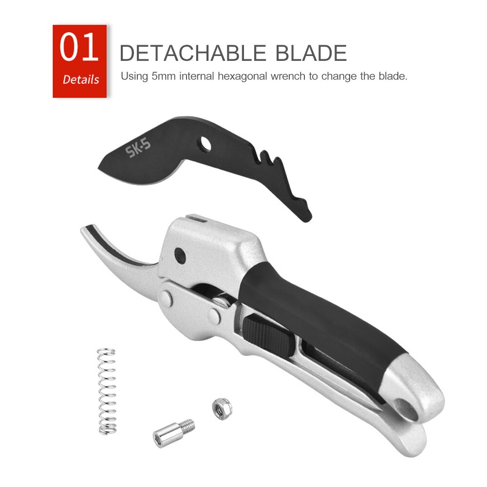 Anvil Pruner Hand Pruning Shears Branch Trimmer Tree Limb Cutter Scecateur Gardening Tool Cut Up to 3/4" for Garden Plants Roses