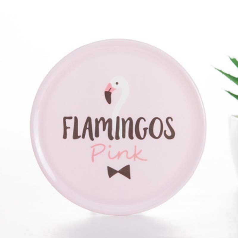 Flamingo kaktus blad platt tallrik rund västerländsk mat serveringsfat party tårta dessert mat display fat servis 1 st
