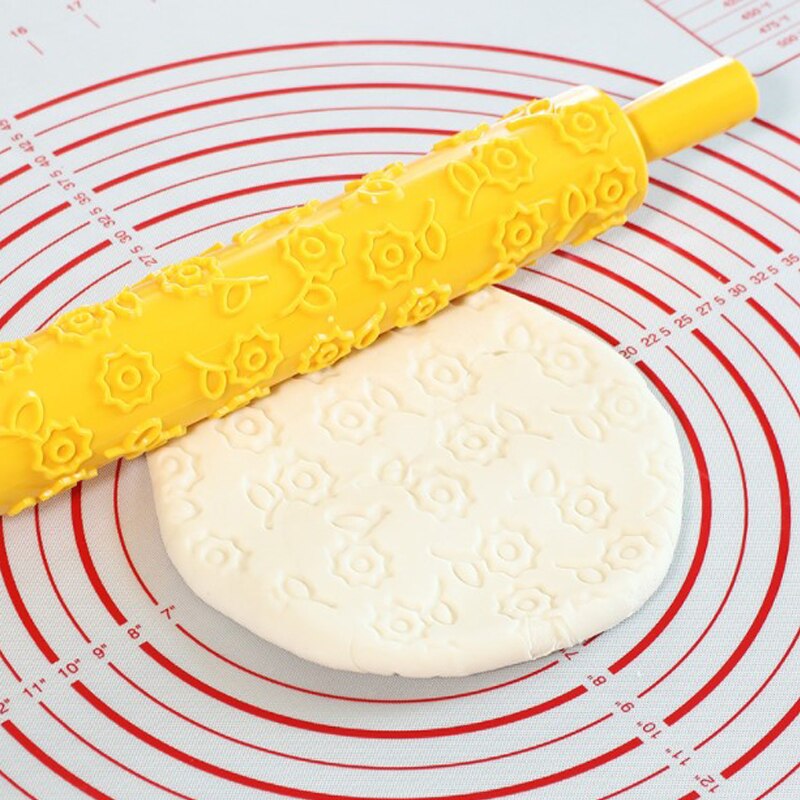 Rouleau à pâtisserie en plastique avec motif, accessoires de cuisine, pâtisserie, pâtisserie