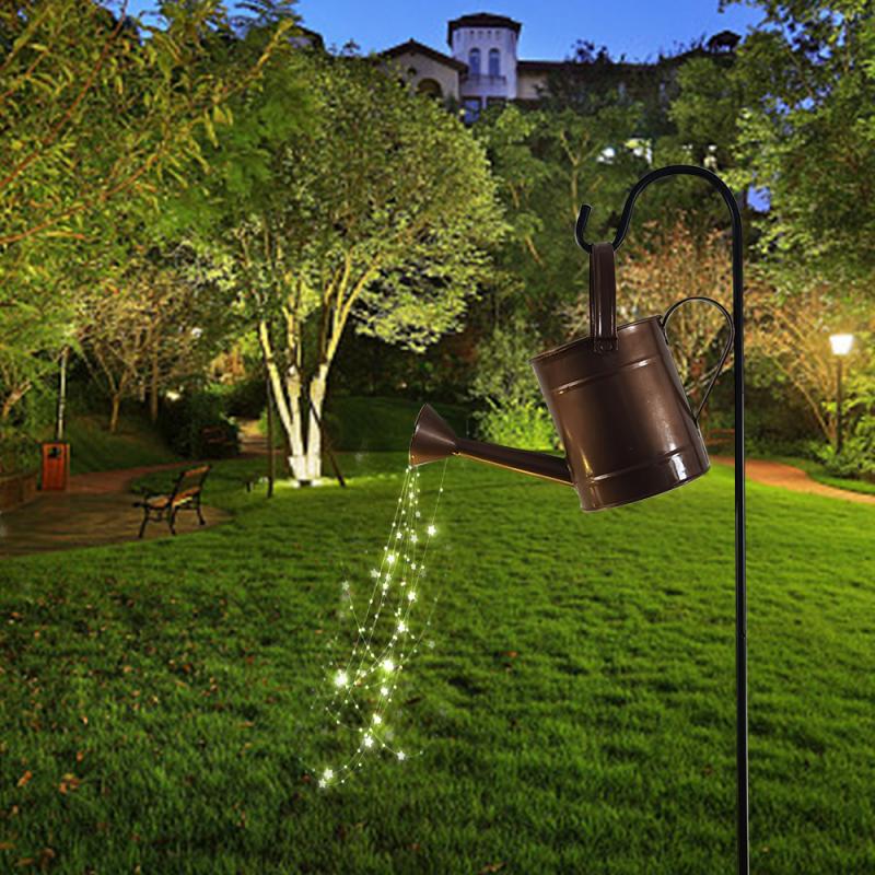 Stern Dusche Kunst Licht Gießkanne Lichter Solar- Wasserfall Lichter Garten Dekoration draussen LED Lampe Hof Romantische Dekoration