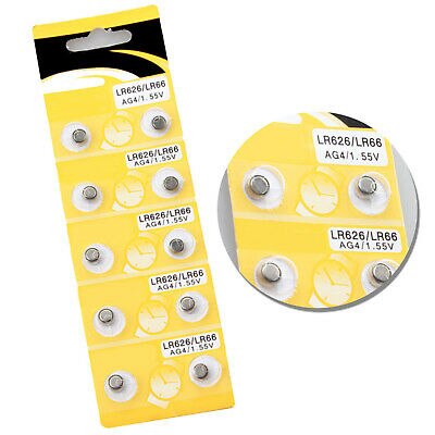 Montre pile bouton pile 10lu paquet LR626-LR66 AG4-1.55V