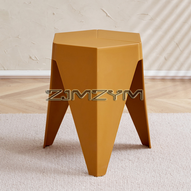Repose-pieds de banc de remplacement de chaussure de style nordique, optique renforcée, petit tabouret en plastique, tabouret bas d'attente, maison: GRIS FONCÉ