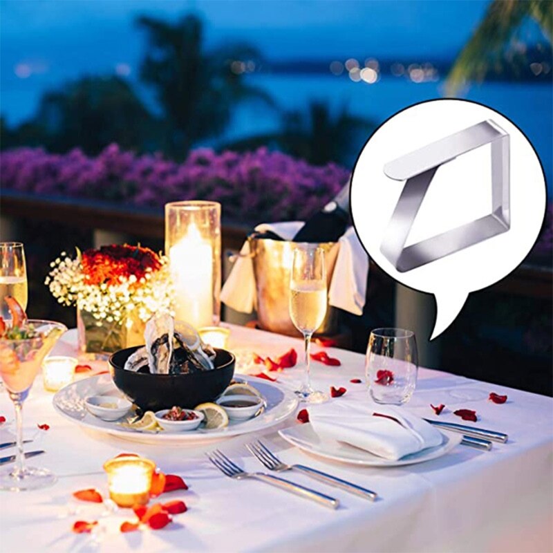 8/16 Pcs Tafelkleed Clips Rvs Tafelkleed Klemmen Flexibele Picknicktafel Cover Houders