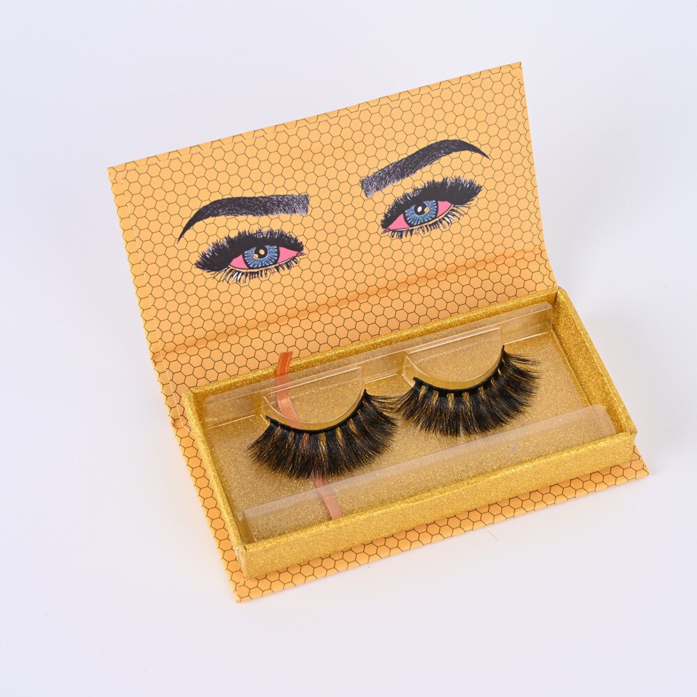 Eyelash Packaging Box 10/30 Pairs Empty Lash Packaging with Tray Rectangle Case 25mm Mink Lashes Box Eyelashes Package: 20box with tray / E