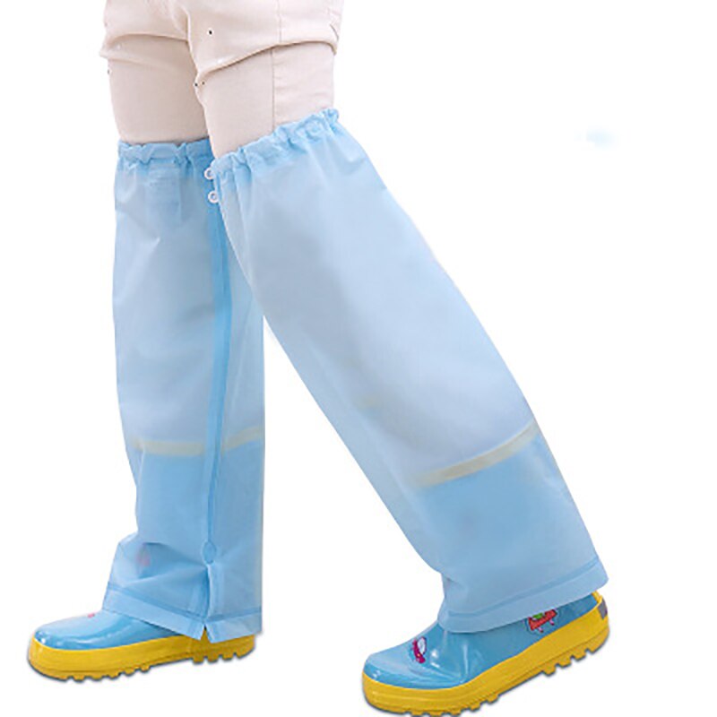 Pantalones de lluvia impermeables para niños, polainas para senderismo, ropa de lluvia Infantil, pantalones a prueba de lluvia: Solid Blue