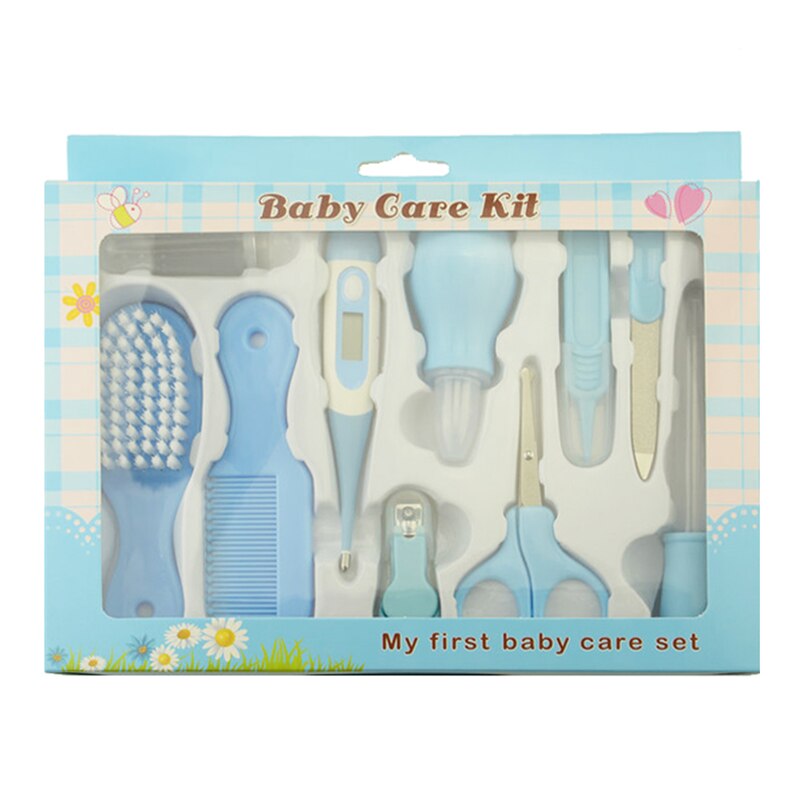 10 Pcs/set Safe Health Baby Nail Trimmer Baby Care Haircut Thermometer Nail Clippers Care Tools Kit Nail Products