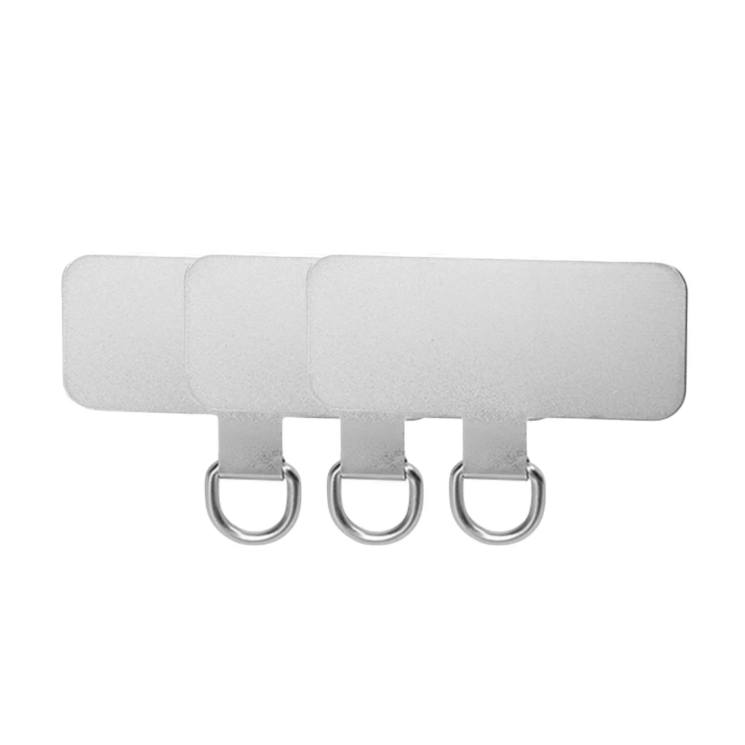 Metal Phone Tether Tab with Anti-Scratch Film Universal Mobile Phone Lanyard Gasket Replacement Stainless Steel Phone Patch Pads: black