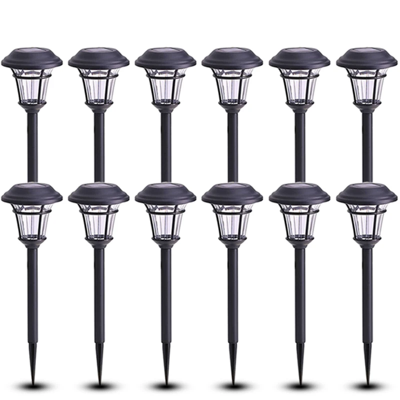 draussen LED Garten Lichter Solar- Energie Weg Dekor Wasserdichte Terrasse Licht für Balkon Straße Hof Rasen Außerhalb Solar- Lampe