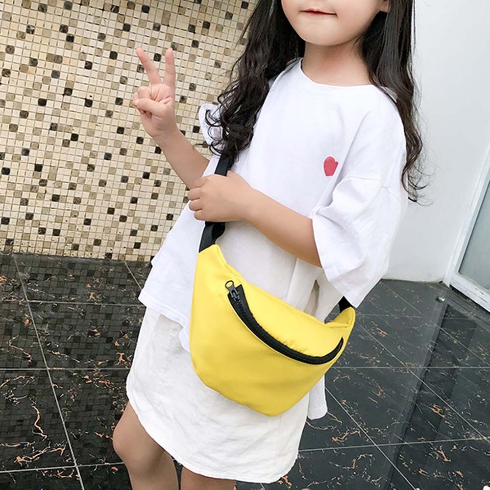 ceinture sac garçons et filles solide poche taille sauvage sac Mini bébé épaule Fanny Pack poitrine sac pour enfants enfant # YY