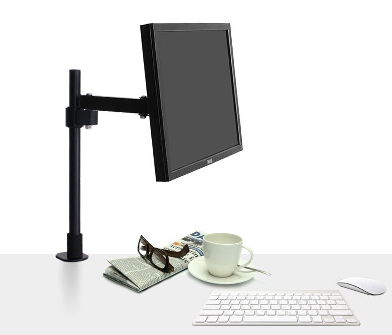 LCD TV Mount Monitor Holder Desktop Clamping Mount Retractable Rotating Rack