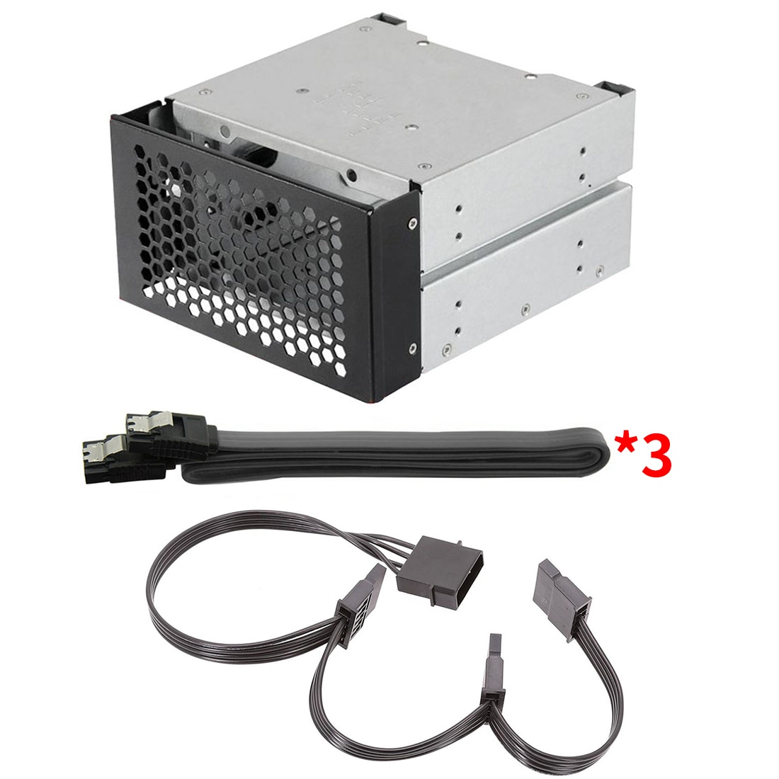 Xt-xinte 3- bay stor kapacitet hdd harddisk bur rack sas sata harddisk disk bakke caddy m sata kabel til computer tilbehør