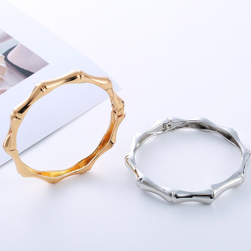 Women's Bracelet European and American Popular Simple Wild Bracelet Bamboo Bangle Jewelry