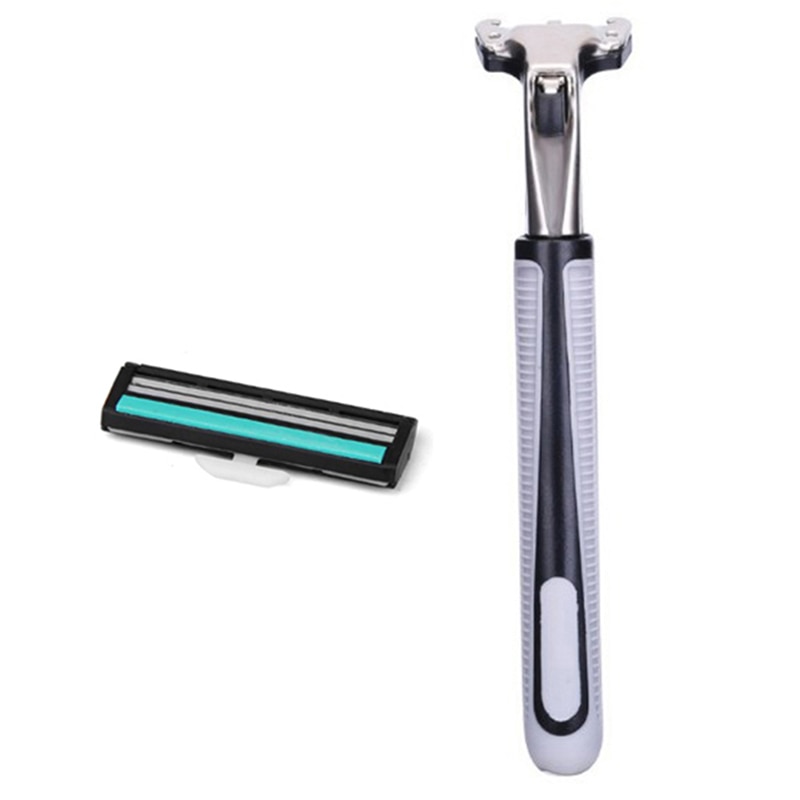 1 sæt barberknive værktøjsblade til standard skægbarberkniv trimmer sikkerhedsskraber dobbeltlags barbermaskine krops ansigtsbarberkniv