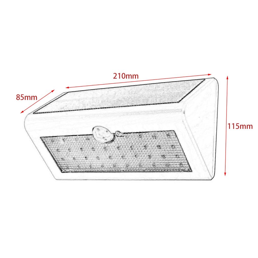 38 LED Solar Light Motion Sensor Wall Lamp Waterproof Energy Saving Light With 3 Modes For Outdoor Garden Yard Driveway Light