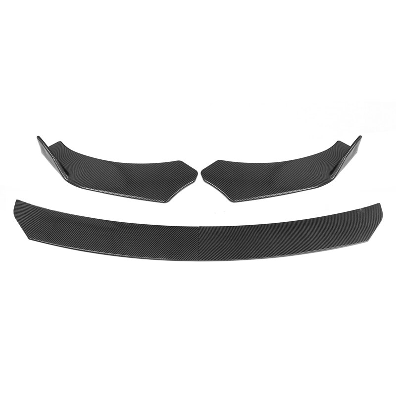Universal Front Bumper Lip Under Panel Bumper Shovel Lip Spoiler Carbon Fiber