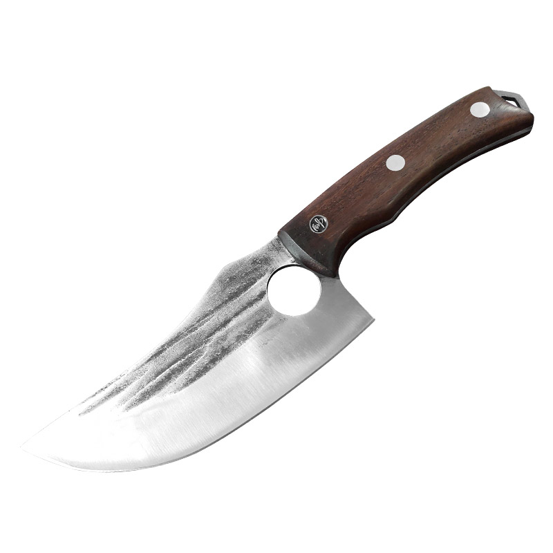 Kitchen Knife High Carbon Steel Butcher Meat Chopping Cleaver Knives Wenge Wood Handle Handmade Forged Chinese Chef Knife: Style F