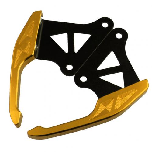 Aluminum Motorcycle Motor Accessories Rear Seat Grab Bars Pillion Passenger Rail Handle for Hond-a Grom MSX 125 13-15: Golden