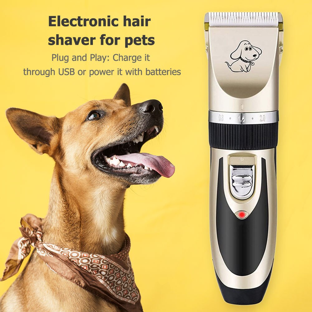 Pet Hair Trimmer Set Electrical Dog Hair Trimmer USB Charging Pet Hair Clipper Rechargeable Low-noise Pet Hair Clip