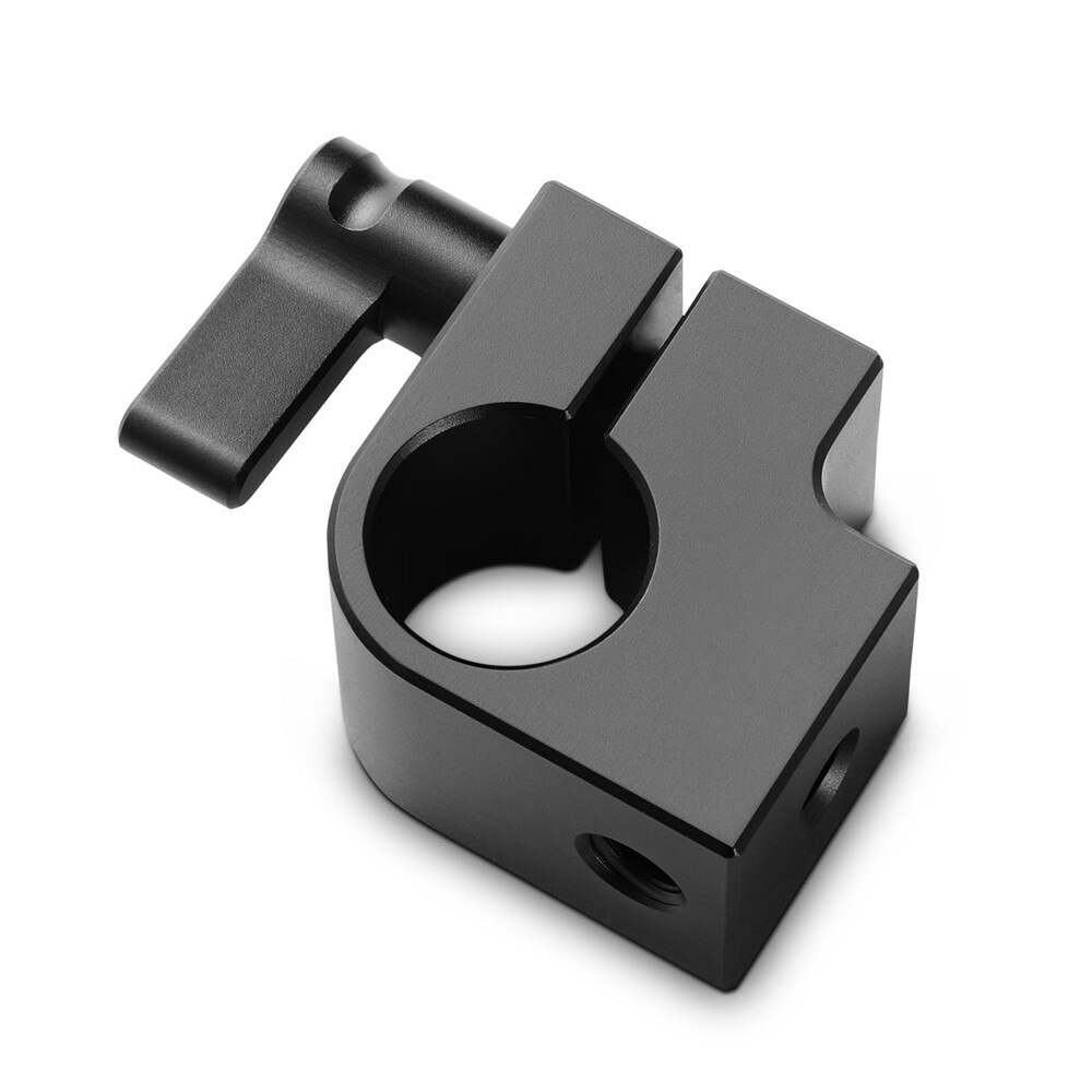 Petite plate-forme d'appareil-photo DSLR 15mm tige pince bloc de Rail simple Railblock avec 1/4 trous de filetage pour moniteur Microphoen attacher 842