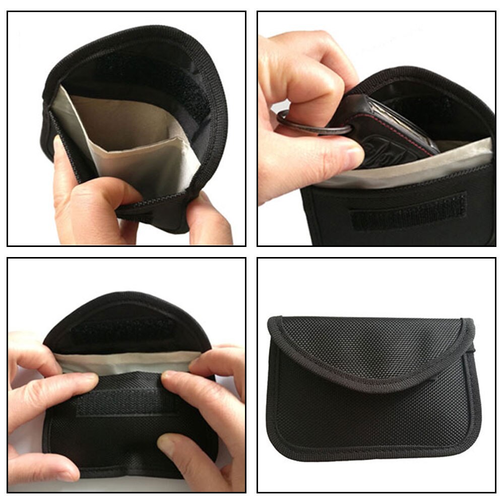 Auto Schlüssel Beutel Elektromagnetische RFID Abschirmung Auto Schlüssel fallen Abschirmung Blockieren Abdeckung Multi-Funktion Fernbedienung Tasche