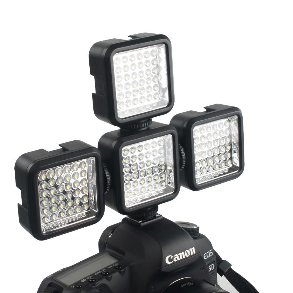 Ultra Helle 49 LED Video Licht mit 3 Heißer Schuh Dimmbare Tragbare hoch Energie Tafel Video Licht für Kanon Nikon SONY Smartphone