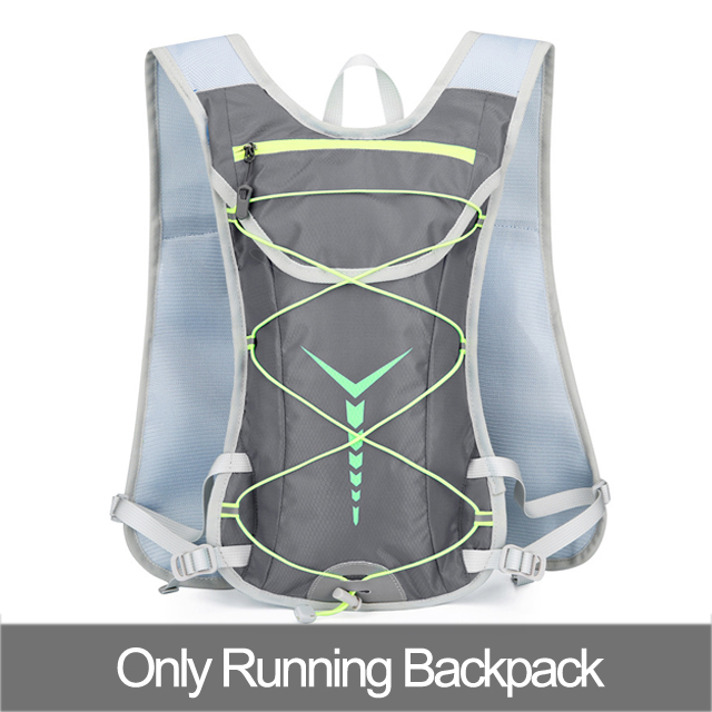 5L Trail running-ultra-light Backpack, Running Hydration Vest, Marathon, Hydration Backpack,Bicycle 2L Water Bag: Gray