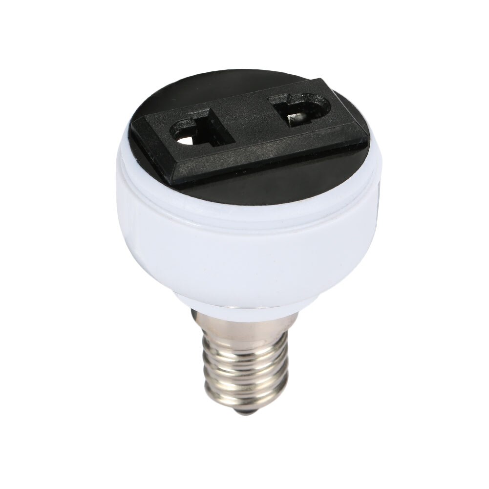 E14 Lamp Socket Light Holder US/EU Plug White Converter Screw Bulb lamp Base Connector Lighting Fixture Accessories