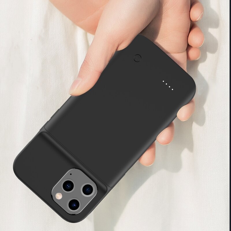 6800 Mah For iphone 12 Mini 12 Pro 12 Max Pro Max Battery Case Silicone Material Power Bank Battery Charger Case