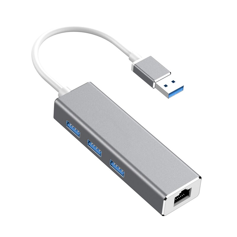 USB Ethernet USB 3.0 to RJ45 Hub 10/100/1000M Ethernet Adapter Network Card USB Lan for Windows