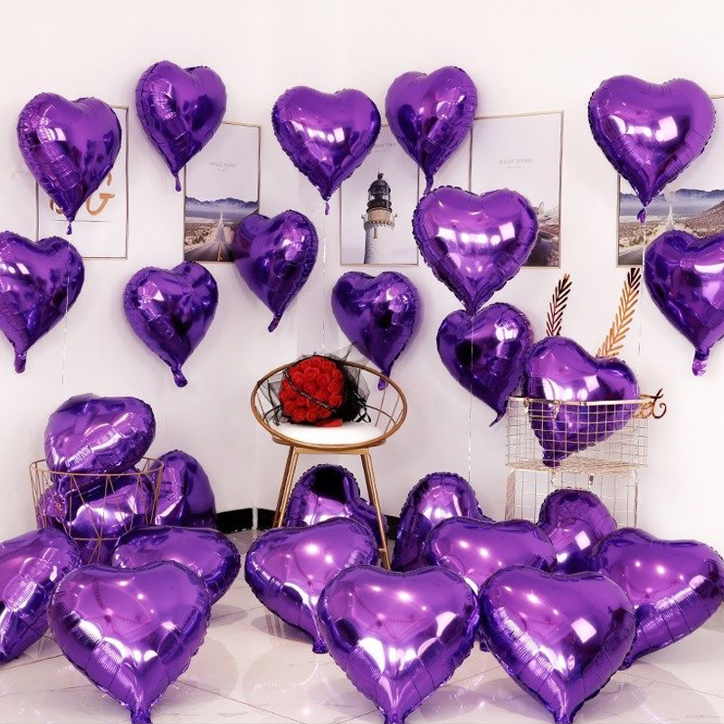 10/50/100 pçs diy decoração de festa de casamento balões de amor dia proposta romântica para casa feliz aniversário ornamento balões de férias: RUBY