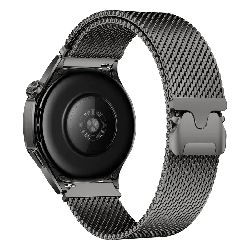 Pulseira de laço magnético milanês, 18mm 22mm 20mm para galaxy watch 7 6 5 4 40mm 44mm para huawei gt5pro gt4 pulseira de aço inoxidável: xxxxl / Rosa verde