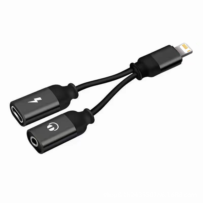 Adapter kabla AUX do iPhone'a L do typu C do iPhone'a apple 12 13 14 11 Pro XS Max XR 7 8 Złącze słuchawkowe Akcesoria audio: YELLOW